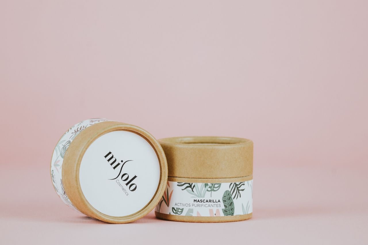 Crafting Captivating Headlines: Your awesome post title goes here Chic skincare product packaging in eco-friendly design with pastel background.